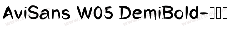 AviSans W05 DemiBold字体转换